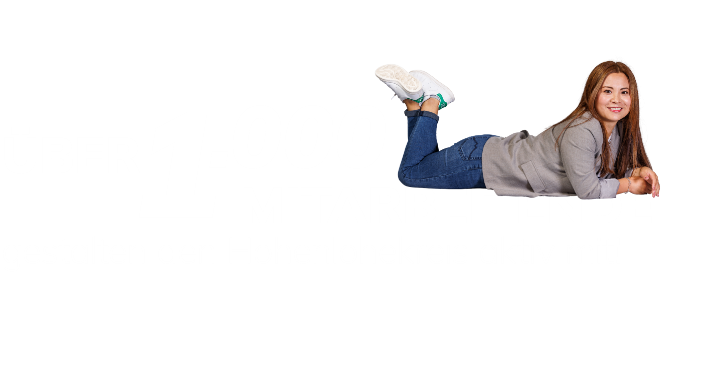 Über 1000 Mitarbeitende gestalten den Hohenlohekreis aktiv mit.